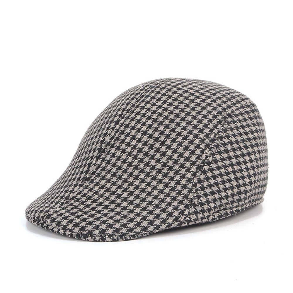Simple French Plaid Vintage Artist Cotton Houndstooth Berets Fashion Hat Painter Hat Men Peaked Cap сірий
Simple French Plaid Vintage Artist Cotton Houndstooth Berets Fashion Hat Painter Hat Men Peaked Cap сірий