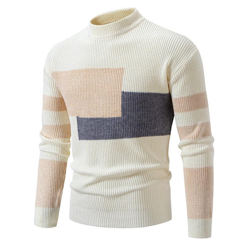 Весенне-осенний мужской свитер, модный, с контрастной цветной вставкой, полуприлегающий, теплый вязаный свитер 3XL
Весенне-осенний мужской свитер, модный, с контрастной цветной вставкой, полуприлегающий, теплый вязаный свитер 3XL