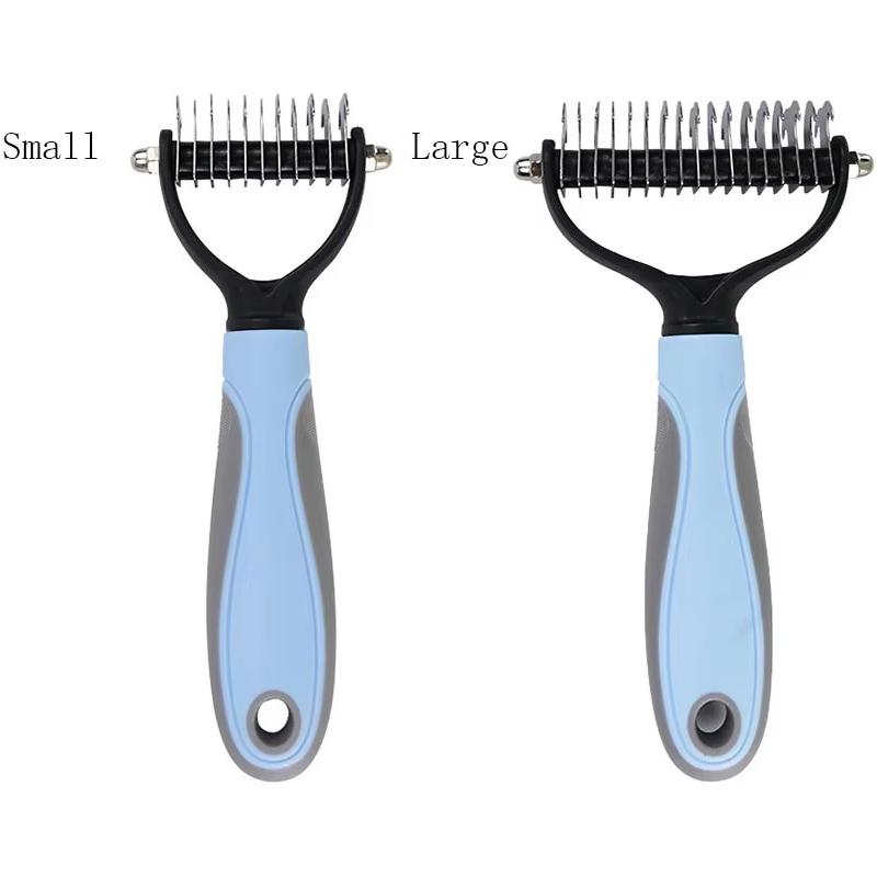 Professional Pet Deshedding Brush 2 Sided Dematting Dog And Cat Hair Remover Pet Hair Knot Cutter Dogs Grooming Shedding Supplie S синий
Professional Pet Deshedding Brush 2 Sided Dematting Dog And Cat Hair Remover Pet Hair Knot Cutter Dogs Grooming Shedding Supplie S синий