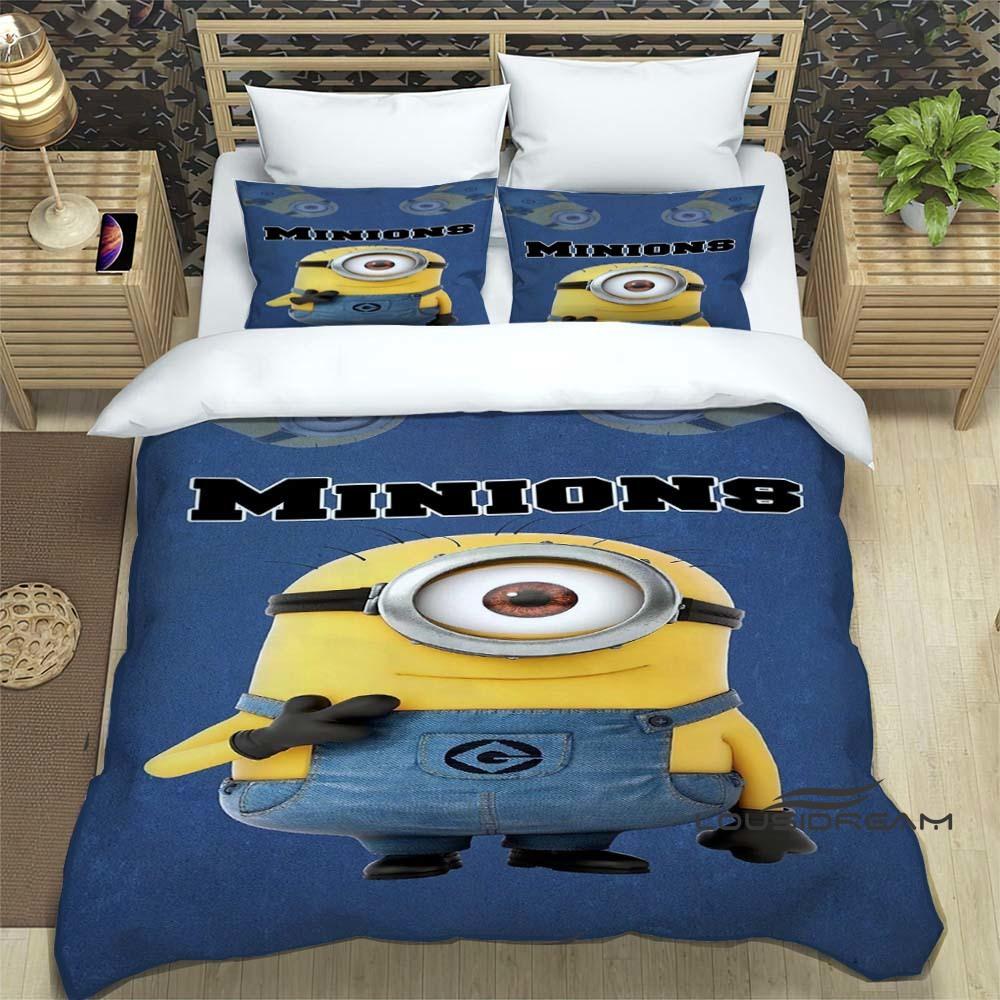 Trendy & Popular Minions Cartoon Print 3-Piece Bedding Set — Duvet Cover & Pillowcases (Suitable for Teens, Children, Boys & 135x200cm
Trendy & Popular Minions Cartoon Print 3-Piece Bedding Set — Duvet Cover & Pillowcases (Suitable for Teens, Children, Boys & 135x200cm