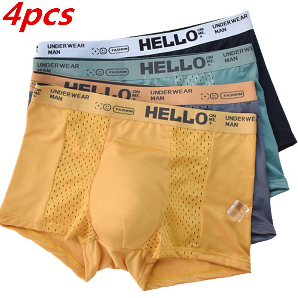 4Pcs Men s Underwear Ice Silk Mesh Boxer Shorts Boxers Breathable Underpants Boy Panties Undies L XL XXL 3XL 4XL 5XL L
4Pcs Men s Underwear Ice Silk Mesh Boxer Shorts Boxers Breathable Underpants Boy Panties Undies L XL XXL 3XL 4XL 5XL L