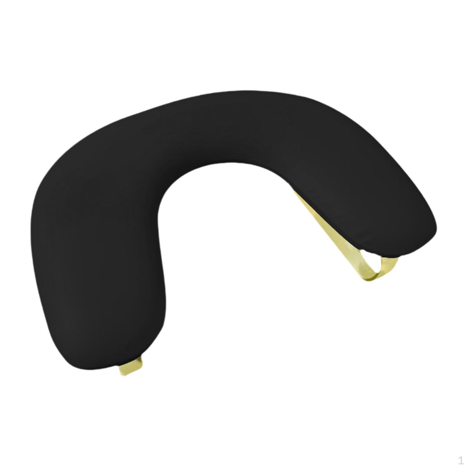 Съемный U-образный подлокотник с подушкой для личного и салонного использования чёрный