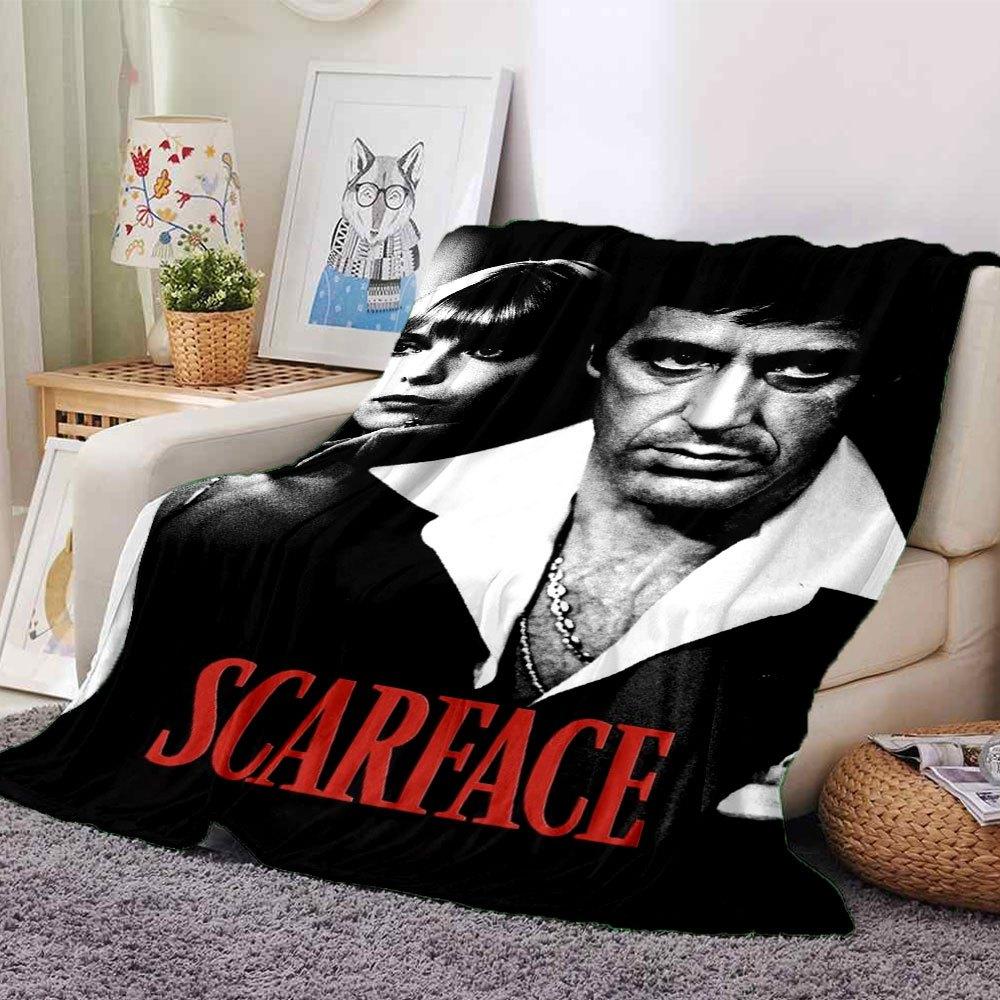 1pc Scarface-Inspired Flannel Blanket - Soft Cozy All-Season Throw for Bedroom, Sofa, Camping, Travel - Perfect Gift for Movie FansB19 80cmx120cm(31inx47in)
1pc Scarface-Inspired Flannel Blanket - Soft Cozy All-Season Throw for Bedroom, Sofa, Camping, Travel - Perfect Gift for Movie FansB19 80cmx120cm(31inx47in)