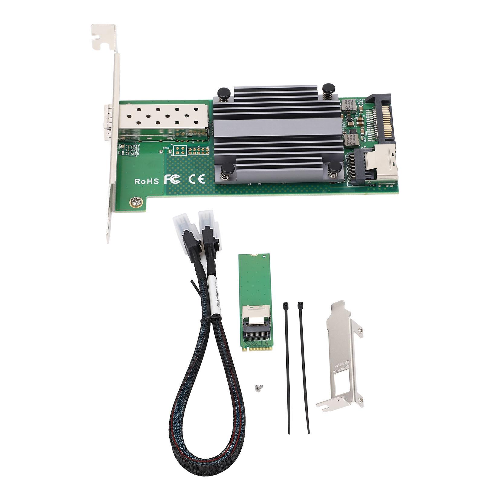 Ethernet NIC Card M.2 to 10Gb B+M KEY 82599‑1 SFP Industrial Control Server Network Card
Ethernet NIC Card M.2 to 10Gb B+M KEY 82599‑1 SFP Industrial Control Server Network Card