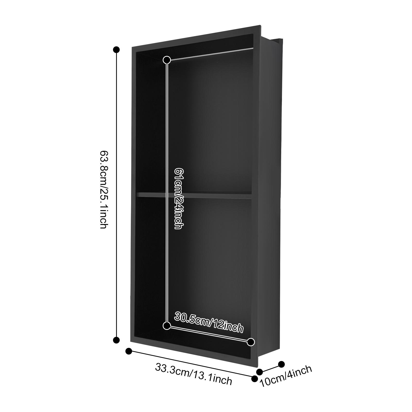 Stainless Steel Recessed Wall Niche with LED Light 2/3-Tier Bathroom Shelves Concealed Shower Niche Shelf Bbathroom Cabinet 12x24in
Stainless Steel Recessed Wall Niche with LED Light 2/3-Tier Bathroom Shelves Concealed Shower Niche Shelf Bbathroom Cabinet 12x24in