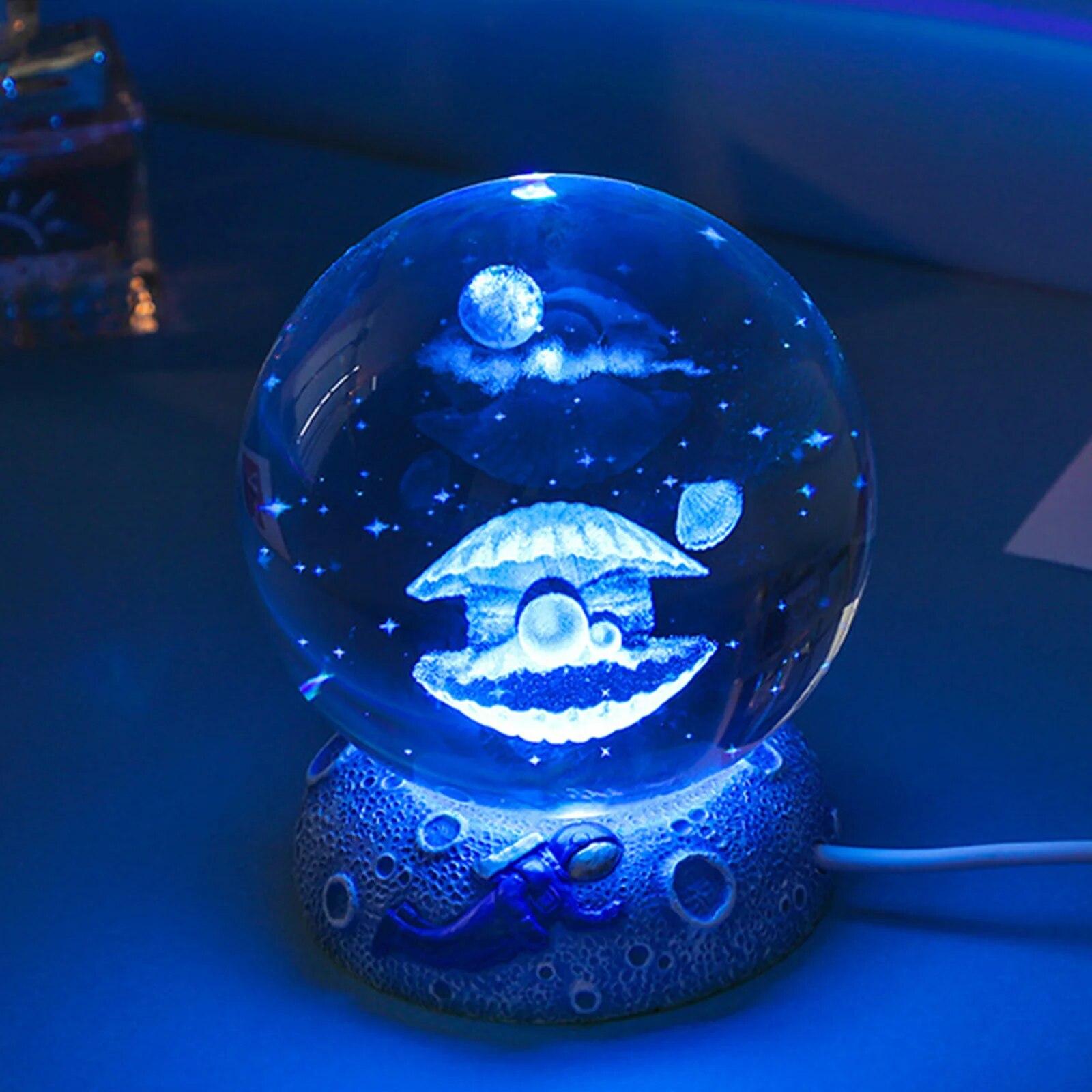 3D Кришталева куля Нічні вогні Світяться Морська медуза Астронавт USB Живлення Тепле приліжкове світло Різдвяний дитячий подарунок Нічна лампа
3D Кришталева куля Нічні вогні Світяться Морська медуза Астронавт USB Живлення Тепле приліжкове світло Різдвяний дитячий подарунок Нічна лампа