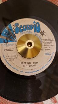7inch Record DIRTSMAN Peeping Tom NONE Black Scorpio Jamaica Reggae Ska Dub Used
7inch Record DIRTSMAN Peeping Tom NONE Black Scorpio Jamaica Reggae Ska Dub Used