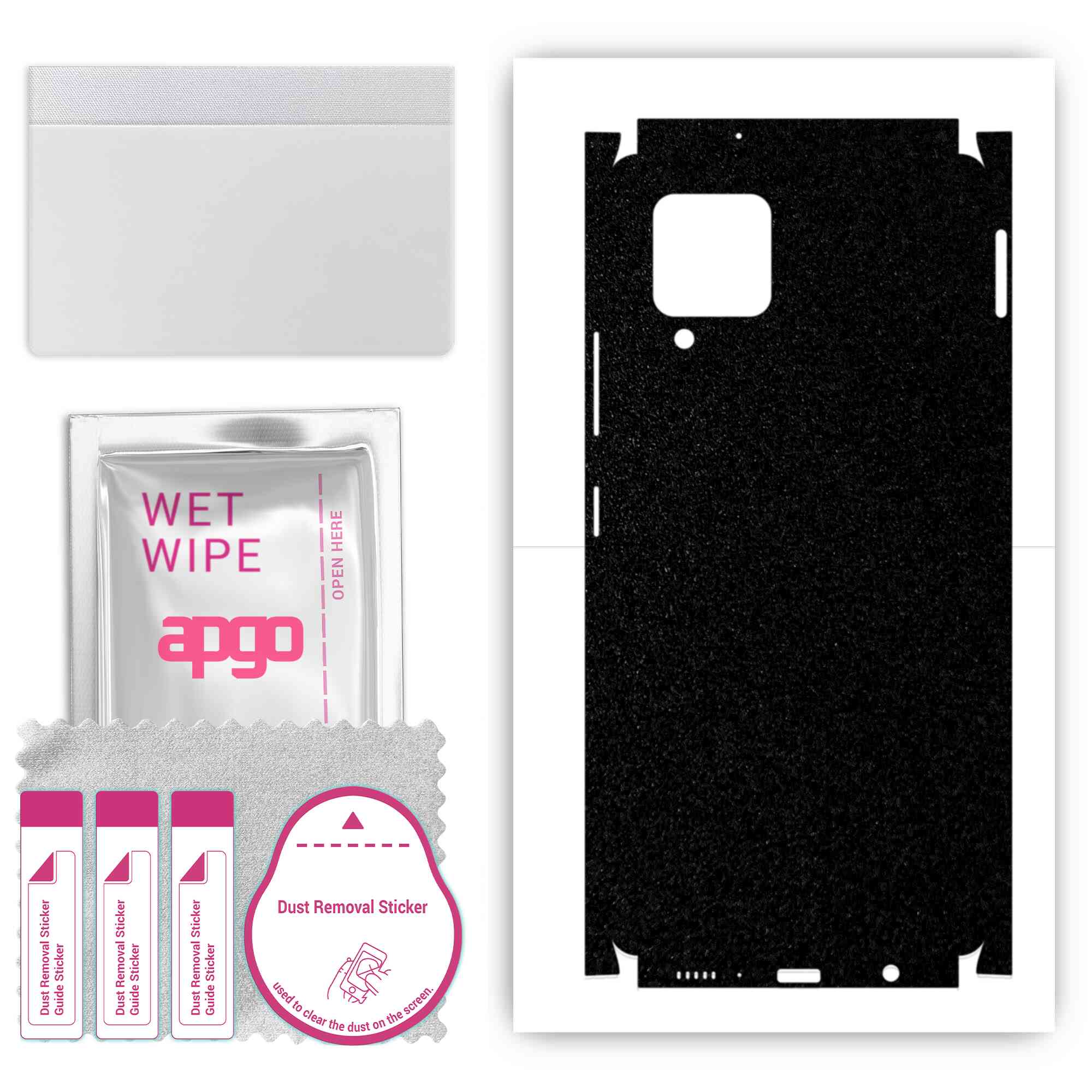 apgo Protective Skin Sticker for the back+sides compatible with Samsung Galaxy M42 5G, Full Wrap Film, Foil, Vinyl - Pattern Matte Black
apgo Protective Skin Sticker for the back+sides compatible with Samsung Galaxy M42 5G, Full Wrap Film, Foil, Vinyl - Pattern Matte Black