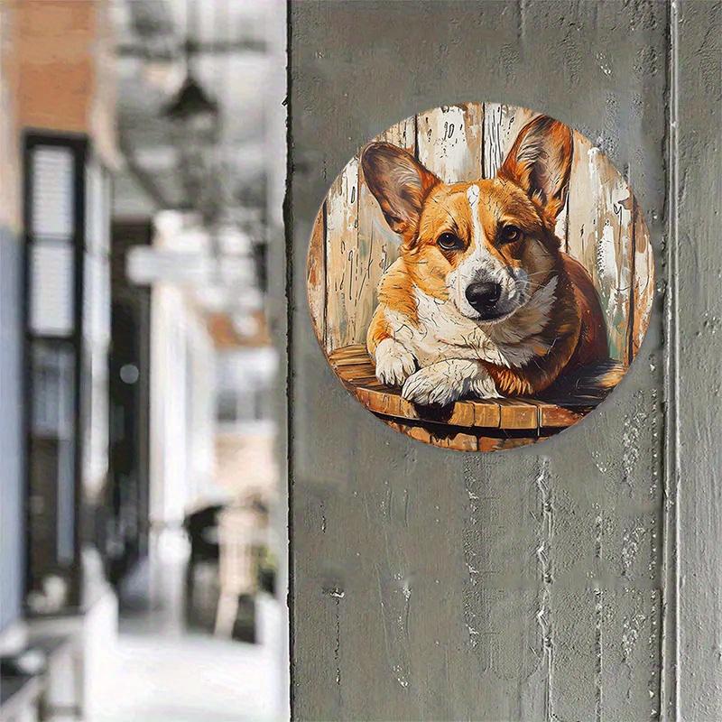 2d Flat 20*20cm Corgi Themed Wooden Spring Wreath Sign, Perfect for Bedroom Decor, Valentine s Day Gift, for Home, Kitchen, Garden, Bedroom, Bar Decor 20x20cm 
2d Flat 20*20cm Corgi Themed Wooden Spring Wreath Sign, Perfect for Bedroom Decor, Valentine s Day Gift, for Home, Kitchen, Garden, Bedroom, Bar Decor 20x20cm