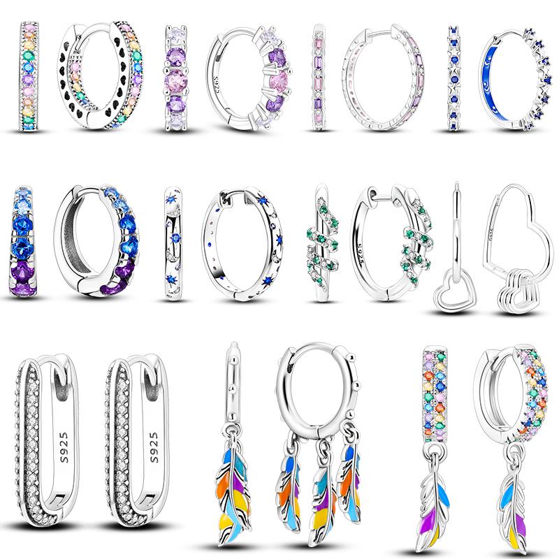 Серьги-кольца для женщин, сверкающее серебро 925 пробы, блестящие CZ, роскошные изящные обручальные свадебные серьги
Серьги-кольца для женщин, сверкающее серебро 925 пробы, блестящие CZ, роскошные изящные обручальные свадебные серьги