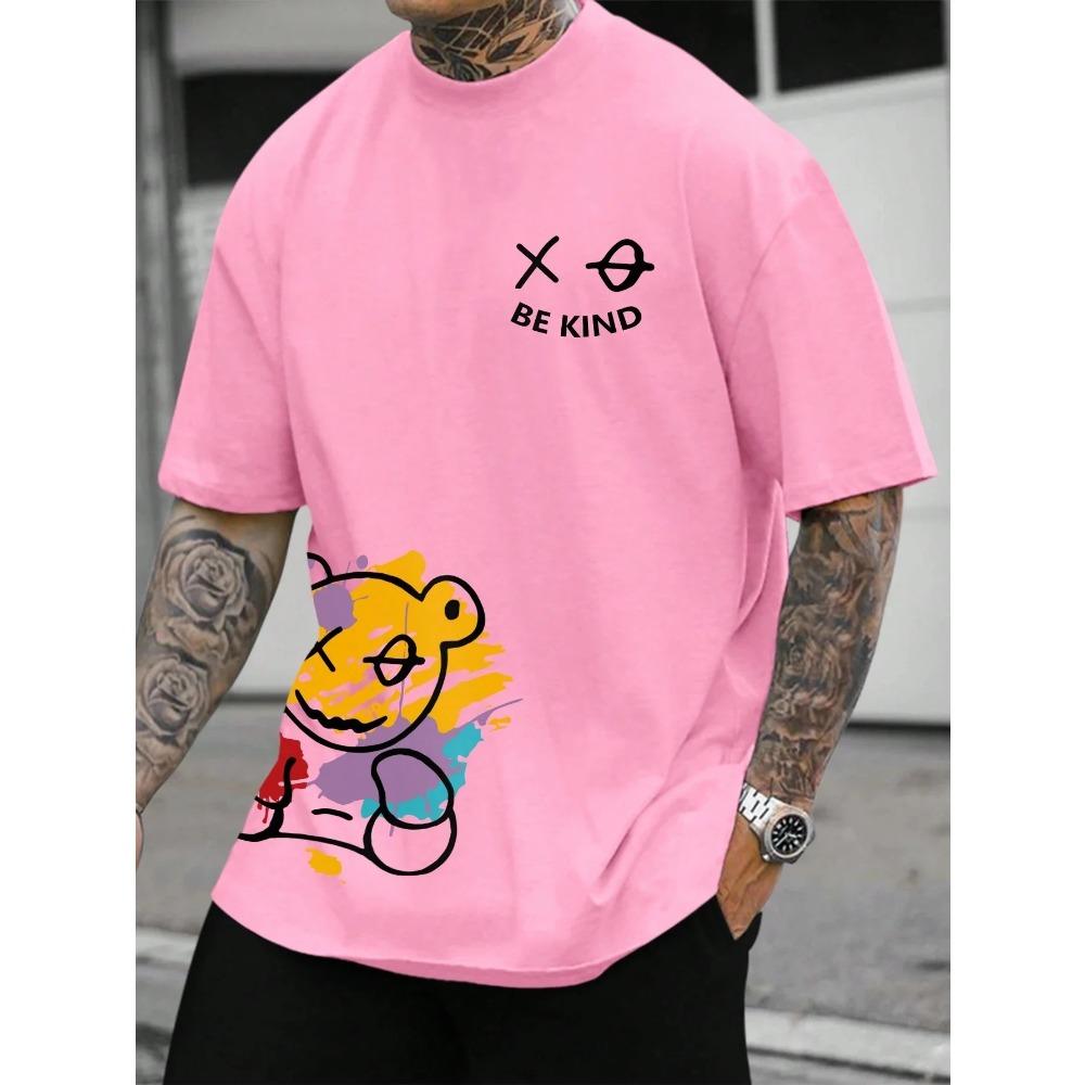 3D Printed Men s T-shirt, Round Neck Loose Short Sleeved T-shirt, Be Kind Letter print, Casual, Comfortable, Summer S
3D Printed Men s T-shirt, Round Neck Loose Short Sleeved T-shirt, Be Kind Letter print, Casual, Comfortable, Summer S