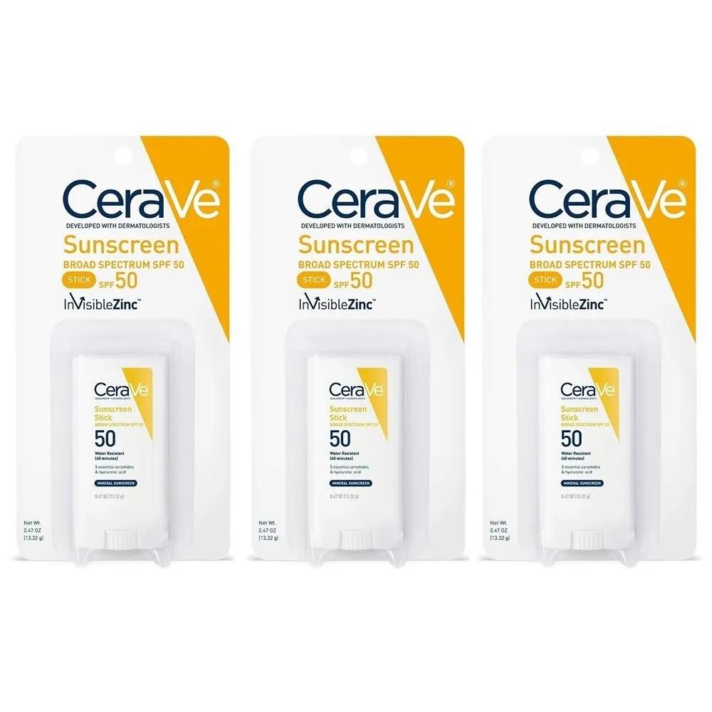 CeraVe Mineral Zinc Sunscreen Stick SPF50 13.32g 3-Pack
CeraVe Mineral Zinc Sunscreen Stick SPF50 13.32g 3-Pack