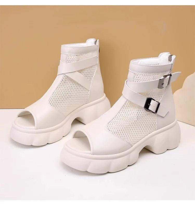 Женские сандалии на платформе с рыбьим носком, новые сетчатые дышащие сандалии-маффины с открытым носком для женщин 40 белый
Женские сандалии на платформе с рыбьим носком, новые сетчатые дышащие сандалии-маффины с открытым носком для женщин 40 белый