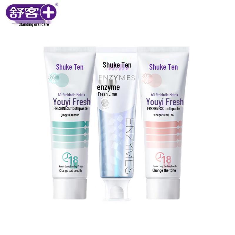 Shuke Enzyme & Probiotic Toothpaste 3-Pack
Shuke Enzyme & Probiotic Toothpaste 3-Pack