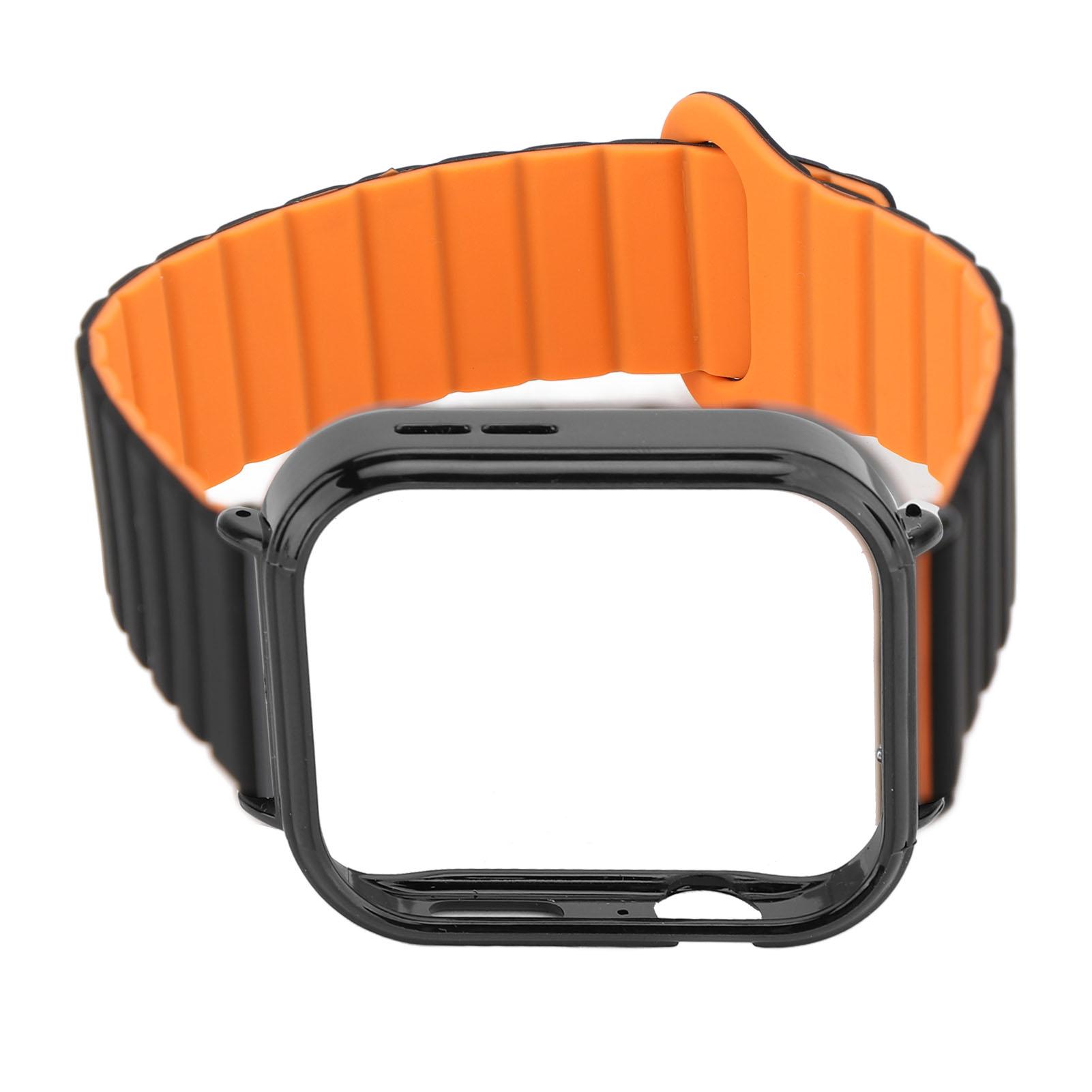 Silicone Loop Magnetic Watch Band with Black Case Replacement Watch Strap Quick Release Smartwatch
Silicone Loop Magnetic Watch Band with Black Case Replacement Watch Strap Quick Release Smartwatch