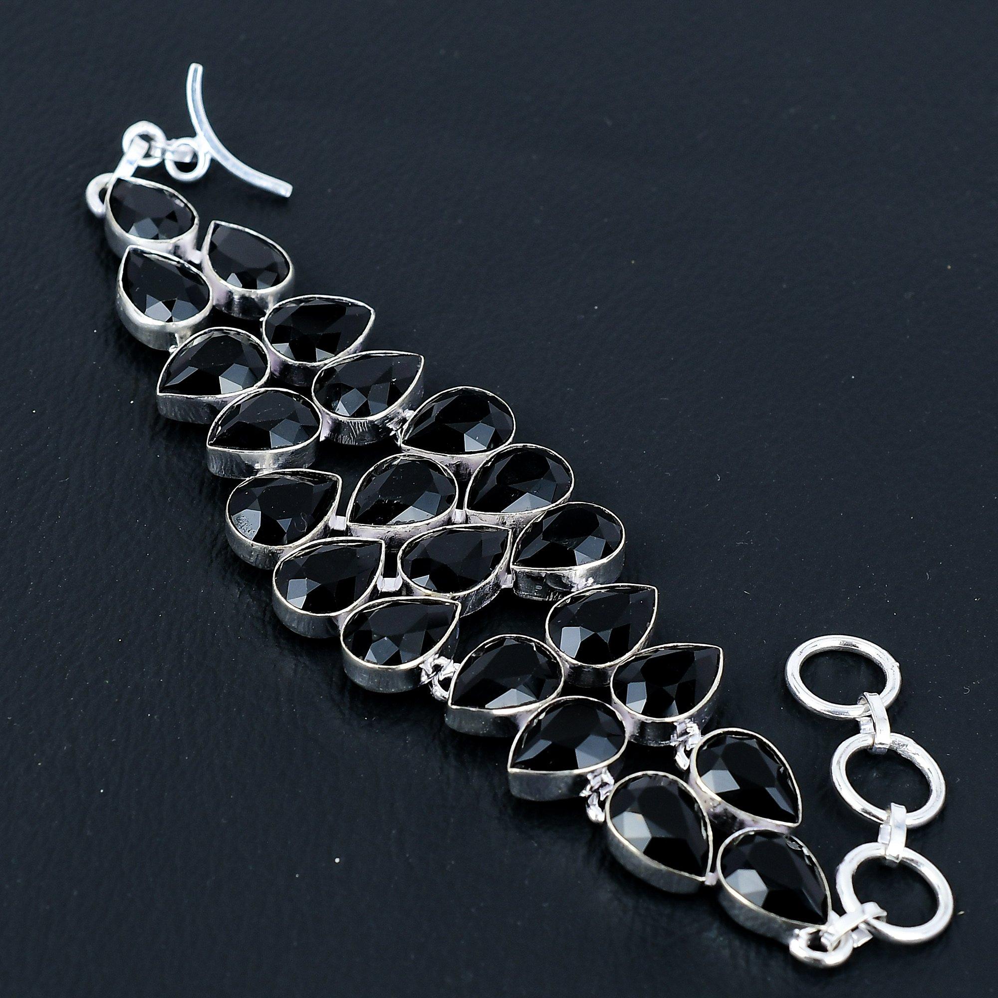 Браслет из стерлингового серебра 925 пробы ручной работы с черной шпинелью, серебряный браслет, браслет из черной шпинели для женщин, браслет унисекс для подарков 8 чёрный
Браслет из стерлингового серебра 925 пробы ручной работы с черной шпинелью, серебряный браслет, браслет из черной шпинели для женщин, браслет унисекс для подарков 8 чёрный