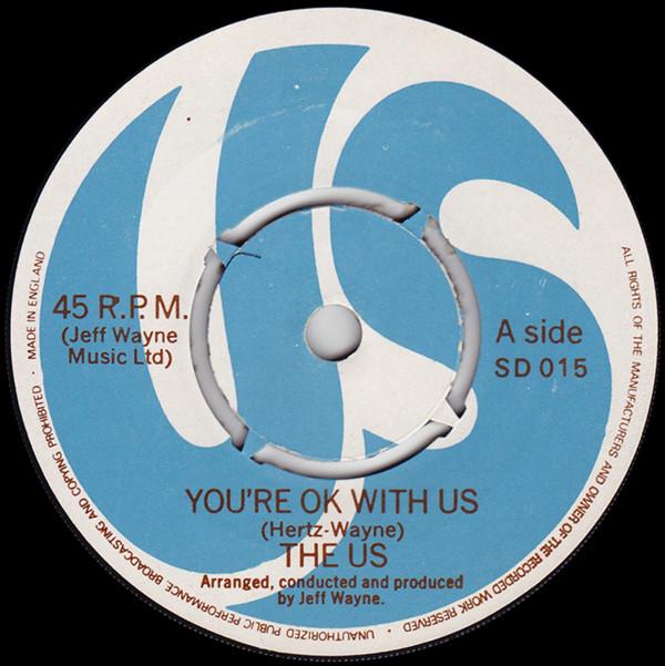 7inch Record US (2) - You re Ok With Us SD015 US 1970 UK Rock Used
7inch Record US (2) - You re Ok With Us SD015 US 1970 UK Rock Used