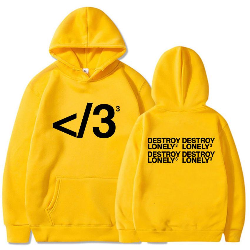 Destroy Lonely Hoodies NEW Album Graphic Printing Sweatshirts Long Sleeve Casual Hooded Pullovers Men Women Clothing Unisex XXXL
Destroy Lonely Hoodies NEW Album Graphic Printing Sweatshirts Long Sleeve Casual Hooded Pullovers Men Women Clothing Unisex XXXL