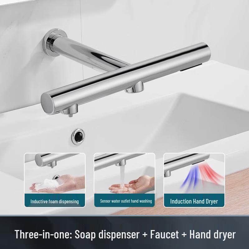 Allied Commercial Automatic Hand Dryer with Faucet and Soap Dispenser
Allied Commercial Automatic Hand Dryer with Faucet and Soap Dispenser