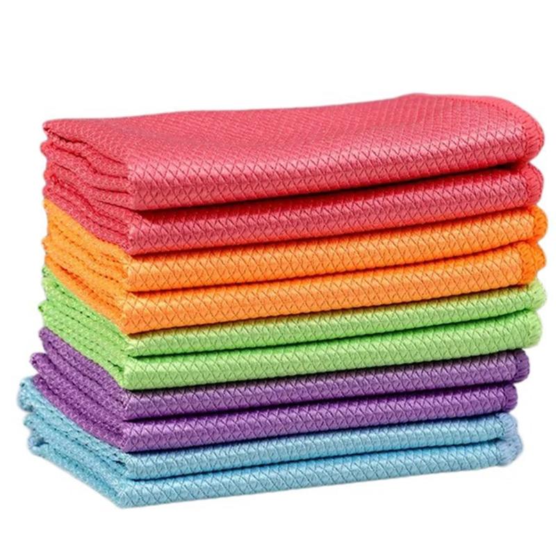 Pack Of 10 High Absorbent Fish Scales Microfiber Cleaning Cloths for Streak Freely Surfaces In Kitchen and Home 30 X 40cm
Pack Of 10 High Absorbent Fish Scales Microfiber Cleaning Cloths for Streak Freely Surfaces In Kitchen and Home 30 X 40cm
