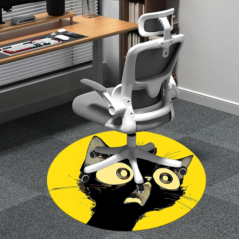 1pc Cat Moon Office Round Area Rug, Indoor Mat Suitable ForOffice, Under Office Chairs Bedroom Living Room Home Decor, Room Deco u43 80cm by 80cm
1pc Cat Moon Office Round Area Rug, Indoor Mat Suitable ForOffice, Under Office Chairs Bedroom Living Room Home Decor, Room Deco u43 80cm by 80cm