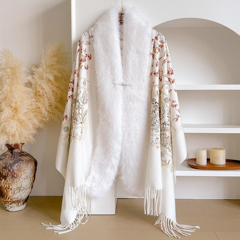 Embroidery Shawls Female Designer Women Winter Scarf Pashmina Flower Bufandas Foulard Warm Hijab Wraps Travel Stoles 55x170cm
Embroidery Shawls Female Designer Women Winter Scarf Pashmina Flower Bufandas Foulard Warm Hijab Wraps Travel Stoles 55x170cm