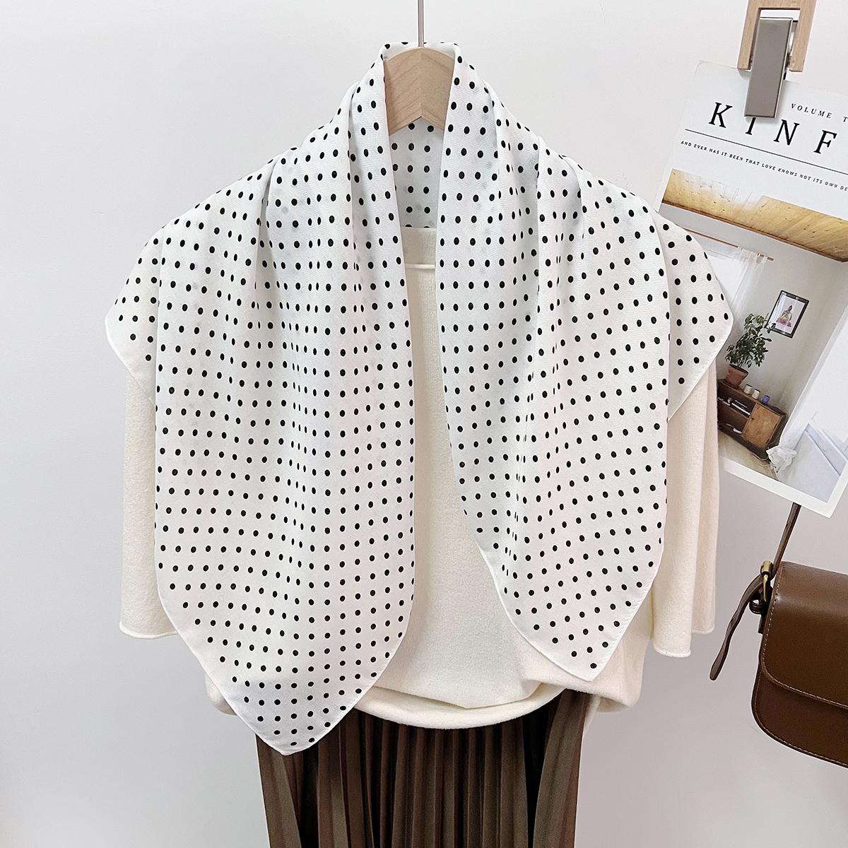 Neck Protection Solid Color Polka Dot Cotton And Linen Square Scarf Silk Scarf Women S Small Scarf Spring And Summer Foreign Style Scarf Scarf 68cm
Neck Protection Solid Color Polka Dot Cotton And Linen Square Scarf Silk Scarf Women S Small Scarf Spring And Summer Foreign Style Scarf Scarf 68cm