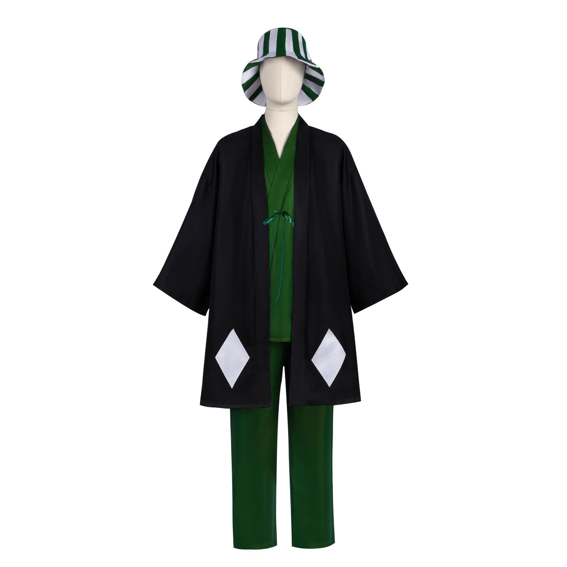 Anime Bleach Cosplay Urahara Kisuke Gotei 13 Costume Kimono Uniform Cape Top Pants Hat Full Suit For Halloween Costume For Adult M 45-50kg бежевый
Anime Bleach Cosplay Urahara Kisuke Gotei 13 Costume Kimono Uniform Cape Top Pants Hat Full Suit For Halloween Costume For Adult M 45-50kg бежевый