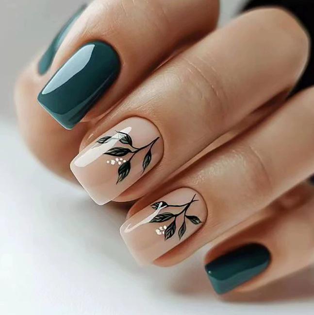 24pcs Wearable Green Leaf Fingernail Covers - Fresh, Removable, Whitening Nails for Europe and America Markets Black Jelly Glue + Strip (Shein)
24pcs Wearable Green Leaf Fingernail Covers - Fresh, Removable, Whitening Nails for Europe and America Markets Black Jelly Glue + Strip (Shein)