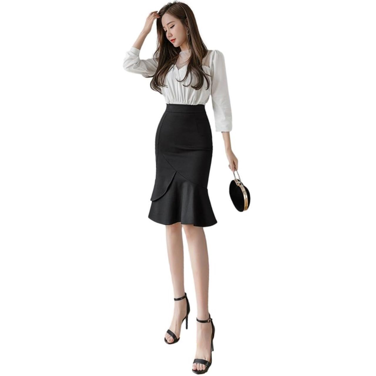 Женская облегающая юбка-миди с оборками J-Scott, силуэт «русалка», форма «тюльпан», высокая посадка, элегантная, элегантная, черная, JS169-BK-M (Ограниченный запас)
Женская облегающая юбка-миди с оборками J-Scott, силуэт «русалка», форма «тюльпан», высокая посадка, элегантная, элегантная, черная, JS169-BK-M (Ограниченный запас)