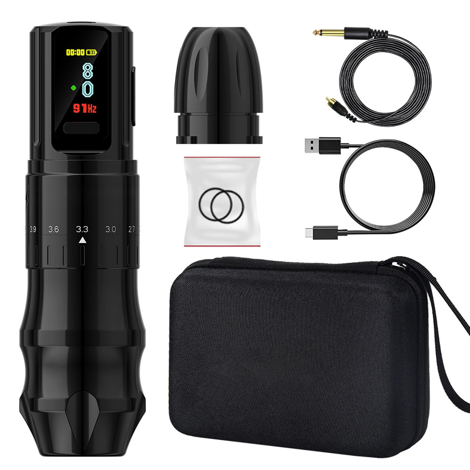 2400mAh Wireless Tattoo Pen Kit Cartridge Needle 2.4 to 4.2mm Stroke OLED Display Fast Charging чорний
2400mAh Wireless Tattoo Pen Kit Cartridge Needle 2.4 to 4.2mm Stroke OLED Display Fast Charging чорний