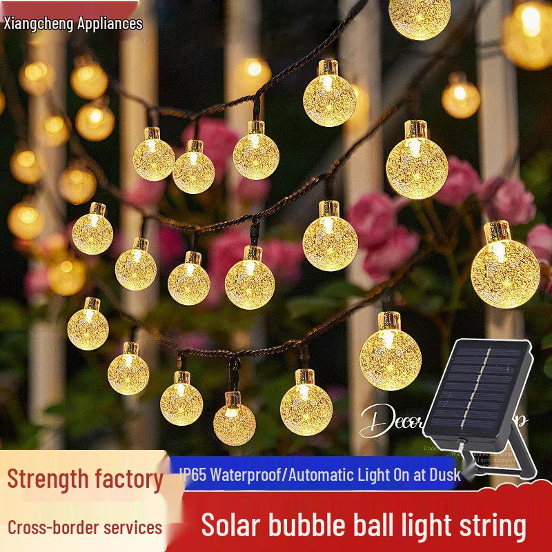 Светодиодные гирлянды на солнечной батарее в виде пузырьков - Водонепроницаемые, управляемые пультом сказочные огни для палаток и навесов 1.8cm Bubble Ball-5m 20 Lights разноцветный
Светодиодные гирлянды на солнечной батарее в виде пузырьков - Водонепроницаемые, управляемые пультом сказочные огни для палаток и навесов 1.8cm Bubble Ball-5m 20 Lights разноцветный