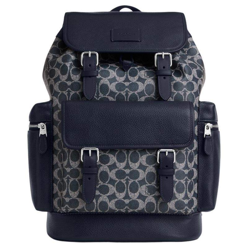 COACH Sprint 29 drawstring buckle closure cow leather backpack large size unisex couple model denim blue and white синій
COACH Sprint 29 drawstring buckle closure cow leather backpack large size unisex couple model denim blue and white синій