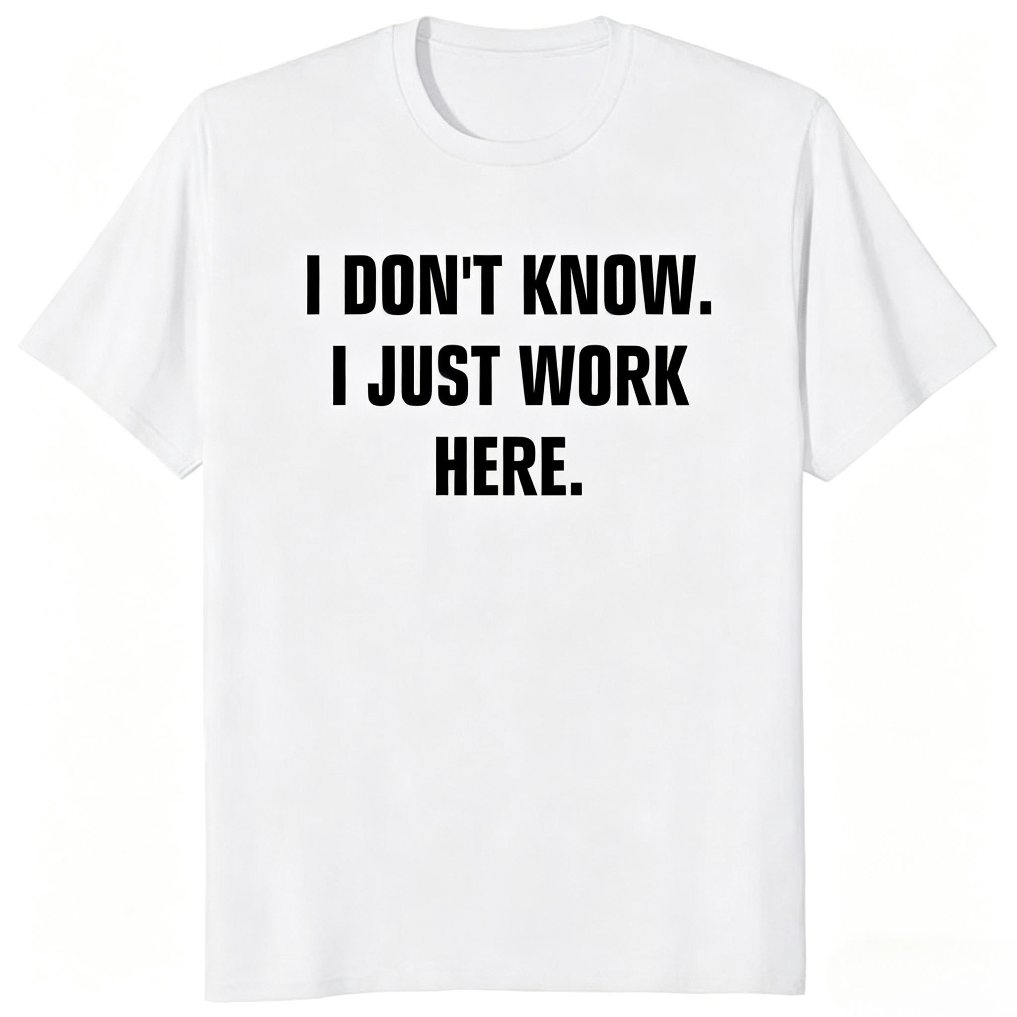 I Don t Know I Just Work Here Funny Jokes Sarcastic T-Shirt Casual Fashion Hip Hop Man Harajuku Style Tees 2026 Summer T Shirt 5XL різнокольоровий
I Don t Know I Just Work Here Funny Jokes Sarcastic T-Shirt Casual Fashion Hip Hop Man Harajuku Style Tees 2026 Summer T Shirt 5XL різнокольоровий