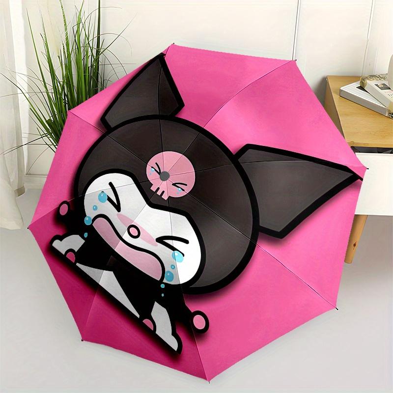 Kuromi Automatic Folding Umbrella-Simple 8-Rib Design, Bright Cartoon Pattern, Durable Iron Frame, Suitable For Travel, Outdoor, Beach-Cute
Kuromi Automatic Folding Umbrella-Simple 8-Rib Design, Bright Cartoon Pattern, Durable Iron Frame, Suitable For Travel, Outdoor, Beach-Cute