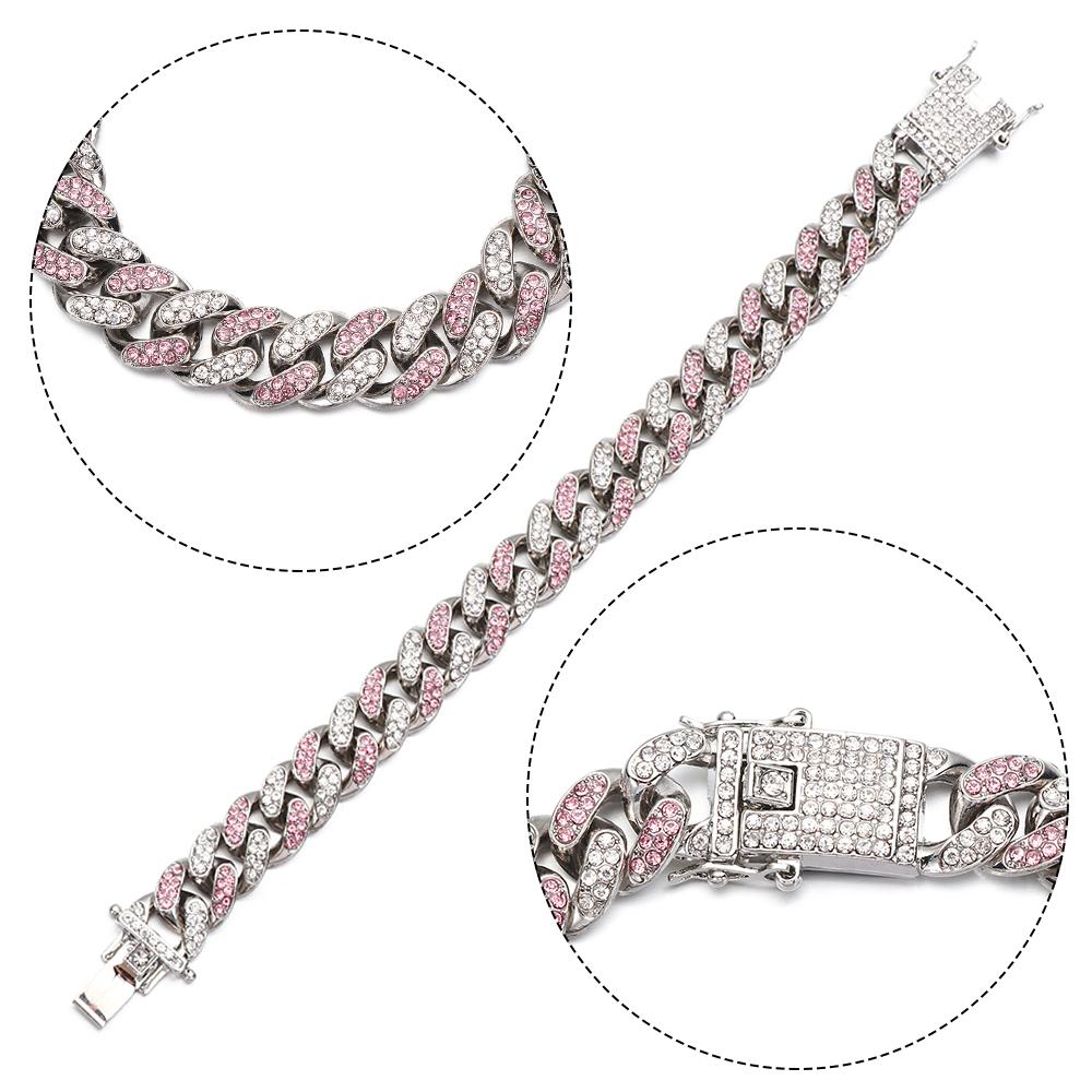 Бриллиантовый модный браслет шириной 12 мм хип-хоп браслет инкрустированная цепочка звеньев горного хрусталя
Бриллиантовый модный браслет шириной 12 мм хип-хоп браслет инкрустированная цепочка звеньев горного хрусталя