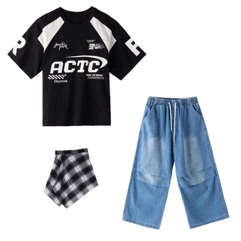 Уличные танцы Модная детская хип-хоп одежда - Костюмы для выступлений для мальчиков и девочек с барабанной установкой. 150 cm
Уличные танцы Модная детская хип-хоп одежда - Костюмы для выступлений для мальчиков и девочек с барабанной установкой. 150 cm