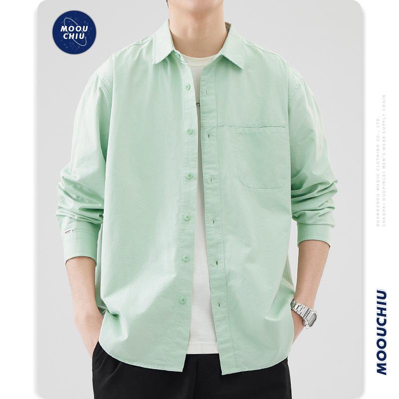 Мужская модная брендовая универсальная хлопковая рубашка с длинными рукавами для поездок на работу, рубашка в американском стиле ретро, повседневное пальто M
Мужская модная брендовая универсальная хлопковая рубашка с длинными рукавами для поездок на работу, рубашка в американском стиле ретро, повседневное пальто M
