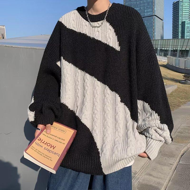 Японские ретро-свитера с контрастным переплетением для пар мужчин и женщин, свободные и универсальные свитера высокого дизайна 2XL
Японские ретро-свитера с контрастным переплетением для пар мужчин и женщин, свободные и универсальные свитера высокого дизайна 2XL