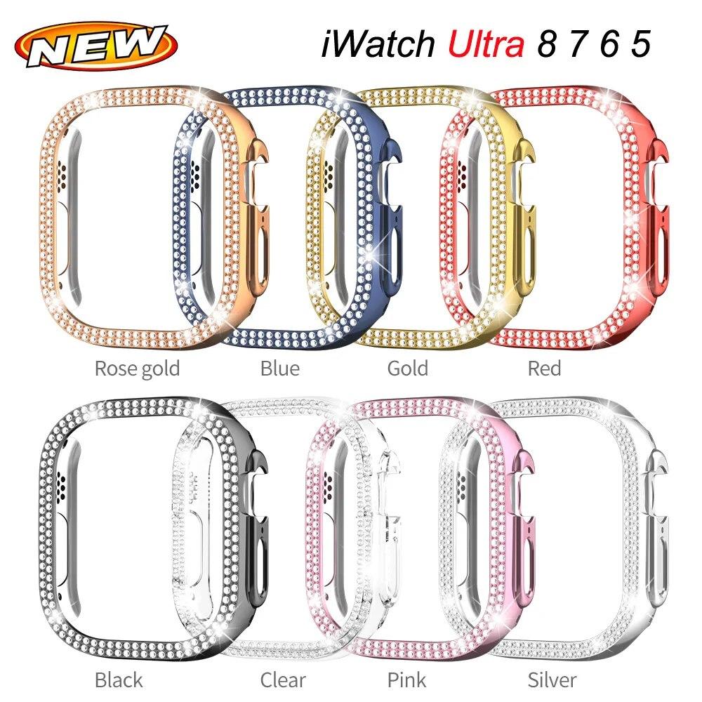 Чехол с бриллиантами для Apple Watch Ultra 49 мм, блестящий защитный бампер для экрана Apple Watch 45 мм, 44 мм, 42 мм, 38 мм, 40 мм, 41 мм, рамка
Чехол с бриллиантами для Apple Watch Ultra 49 мм, блестящий защитный бампер для экрана Apple Watch 45 мм, 44 мм, 42 мм, 38 мм, 40 мм, 41 мм, рамка