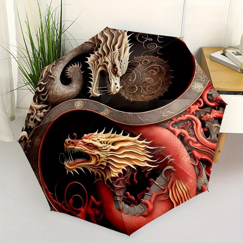 Yin Yang Dragons: Harmony in Design Wall Art Print Umbrella, Cute Umbrella with Cute Design, Portable 3-Fold Compact Umbrella for Men & Women, Valen
Yin Yang Dragons: Harmony in Design Wall Art Print Umbrella, Cute Umbrella with Cute Design, Portable 3-Fold Compact Umbrella for Men & Women, Valen