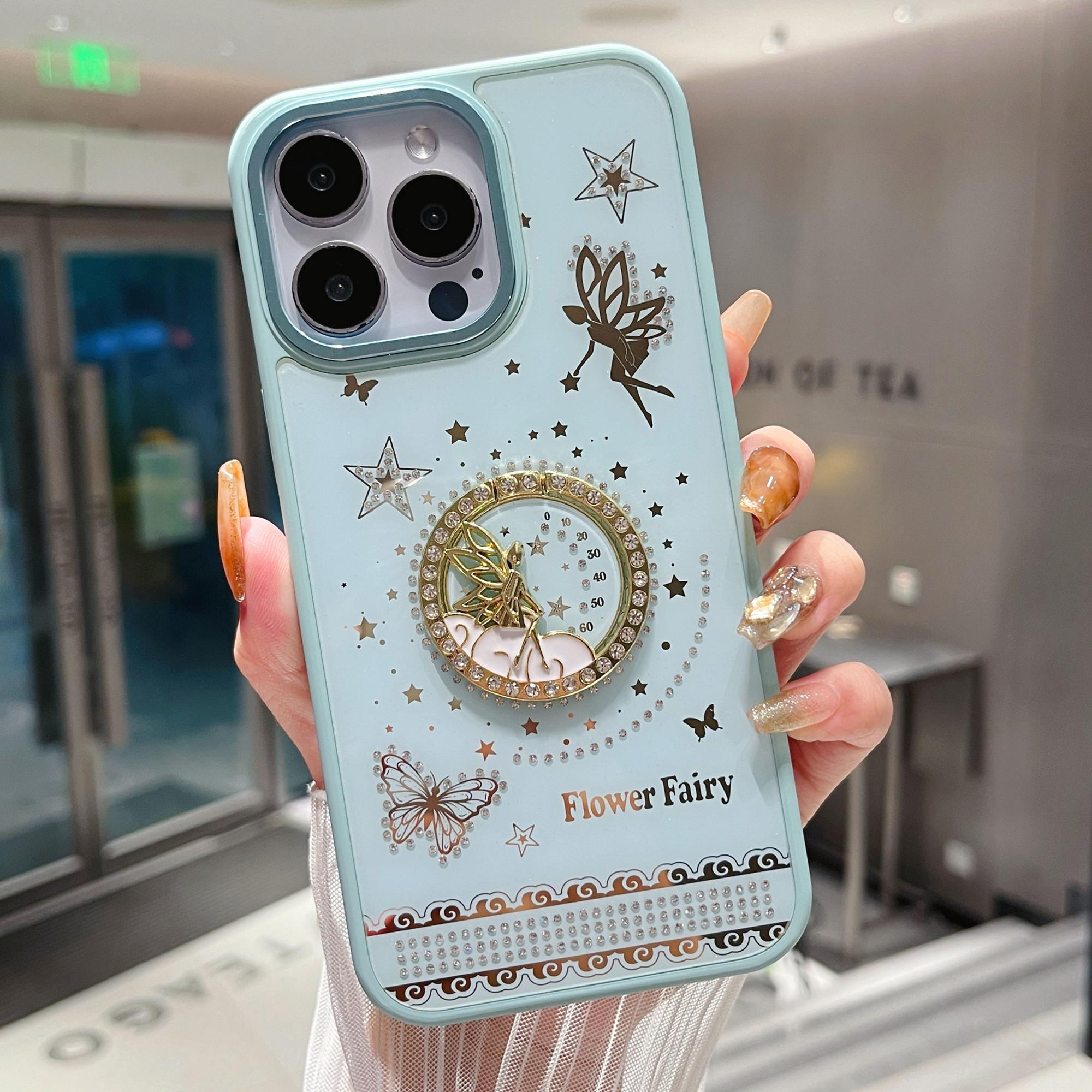 Чохол для iPhone 16 Pro Max з візерунком квіткової феї, задня кришка телефону з ТПУ+ПК з підставкою Baby Blue
Чохол для iPhone 16 Pro Max з візерунком квіткової феї, задня кришка телефону з ТПУ+ПК з підставкою Baby Blue