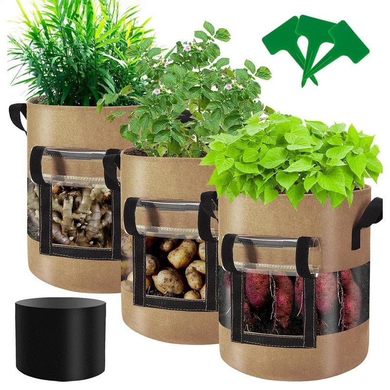 Nonwoven Felt plant grow bags fabric garden potato pot greenhouse vegetable growing bags moisturizing vertical tools
Nonwoven Felt plant grow bags fabric garden potato pot greenhouse vegetable growing bags moisturizing vertical tools