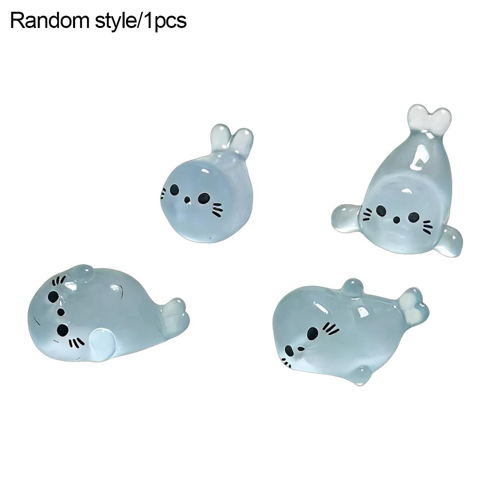 Luminous Mini Seal Figurines 1/5pcs Glow In The Dark Resin Sea Animals Miniature For DIY Crafts Garden Decor Accessories
Luminous Mini Seal Figurines 1/5pcs Glow In The Dark Resin Sea Animals Miniature For DIY Crafts Garden Decor Accessories