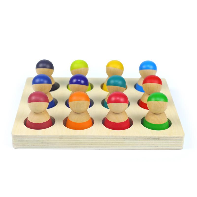 Montessori Sorting Board Puzzle Game Solid Wood Rainbow/Macaron Color Tray Villain Bead Color Cognition Matching Educational Toy
Montessori Sorting Board Puzzle Game Solid Wood Rainbow/Macaron Color Tray Villain Bead Color Cognition Matching Educational Toy
