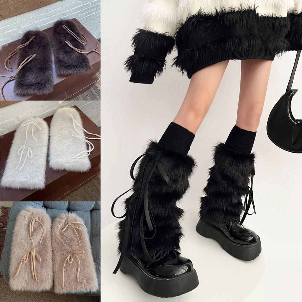 Bow Tie Plush Leggings Boots Cover Harajuku Piled Calf Socks Women Fashion кавовий
Bow Tie Plush Leggings Boots Cover Harajuku Piled Calf Socks Women Fashion кавовий