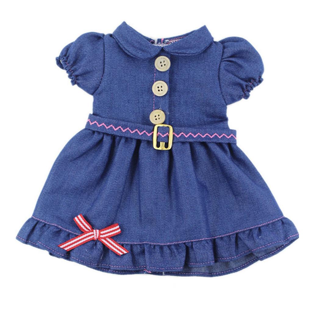 Doll Dress for 18 Inch Girl Doll Baby Newborn Infant Denim Dress Clothes Toys
Doll Dress for 18 Inch Girl Doll Baby Newborn Infant Denim Dress Clothes Toys