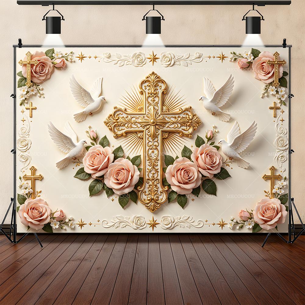 BEPAN Cross Holy Grail White Dove My First Holy Communion Background Customizable Baptism Party Party DecorationArrangement Background Vinyl--W120xH80cm
BEPAN Cross Holy Grail White Dove My First Holy Communion Background Customizable Baptism Party Party DecorationArrangement Background Vinyl--W120xH80cm