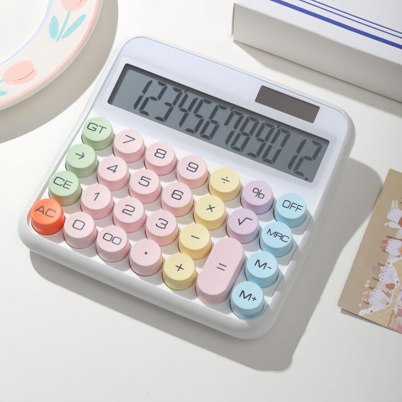 Dopamine Calculator Solar Calculator Large LCD Display Office School Student Portable 12-Digit Candy Color with Solar & Battery Dual
Dopamine Calculator Solar Calculator Large LCD Display Office School Student Portable 12-Digit Candy Color with Solar & Battery Dual