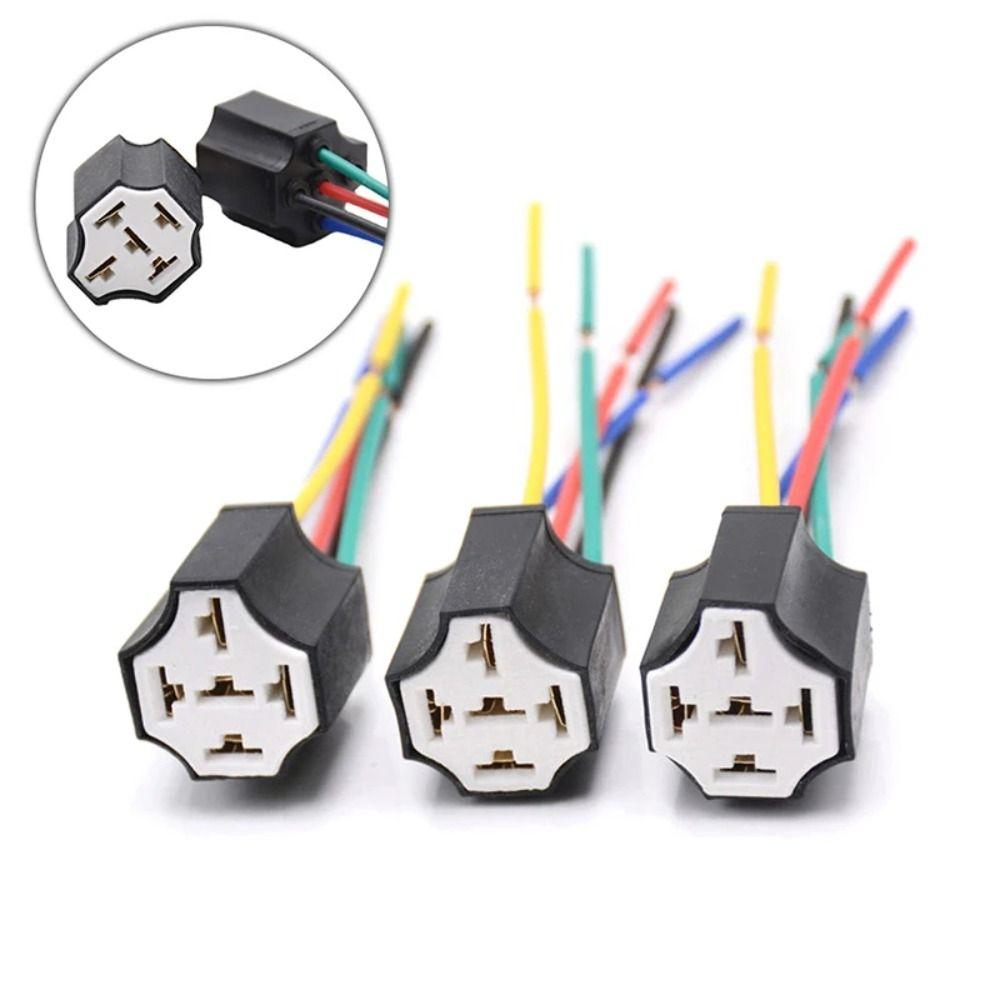 Ceramic 5 Pins Auto Relay Socket Copper Cable 5 Pin Relay Connector Plug Automobile Relay чорний
Ceramic 5 Pins Auto Relay Socket Copper Cable 5 Pin Relay Connector Plug Automobile Relay чорний